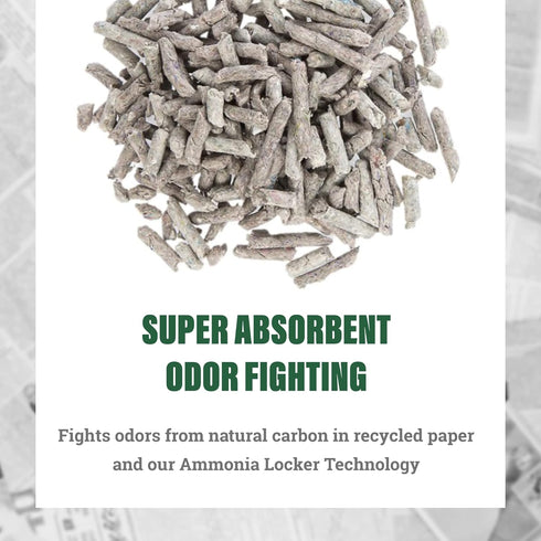 Fresh News Recycled Paper, Original Pellet Cat Litter, 25-lb